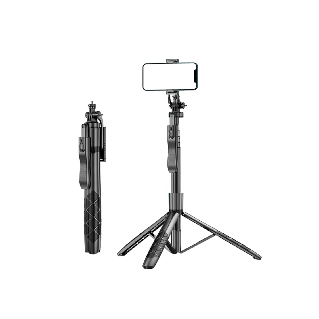 360-Graden Panoramische Draagbaar Statief Selfiestick met Afstandsbediening voor Mobiele telefoons
