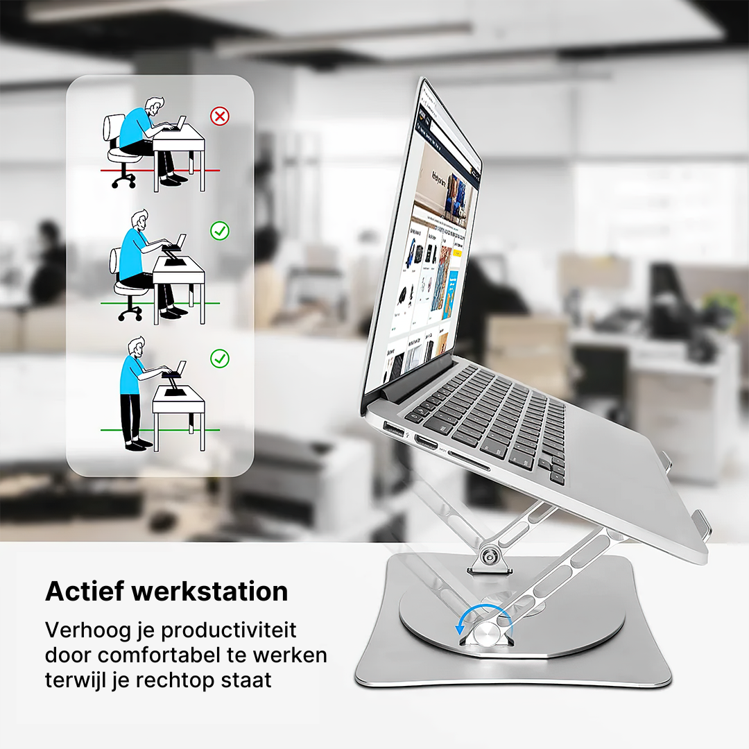 Zwenkbare laptop standaard 360