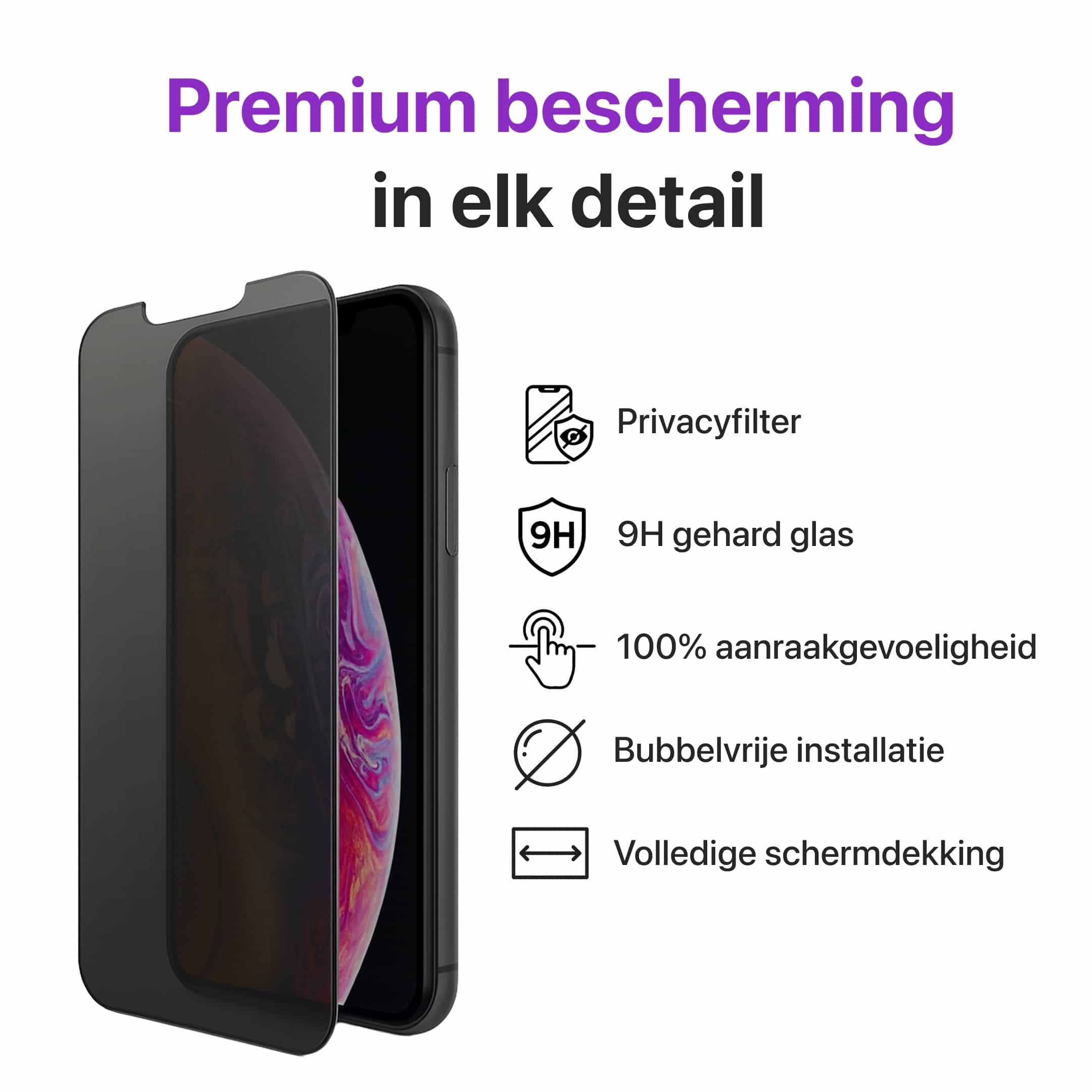 iPhone Privacy Glass Screenprotector