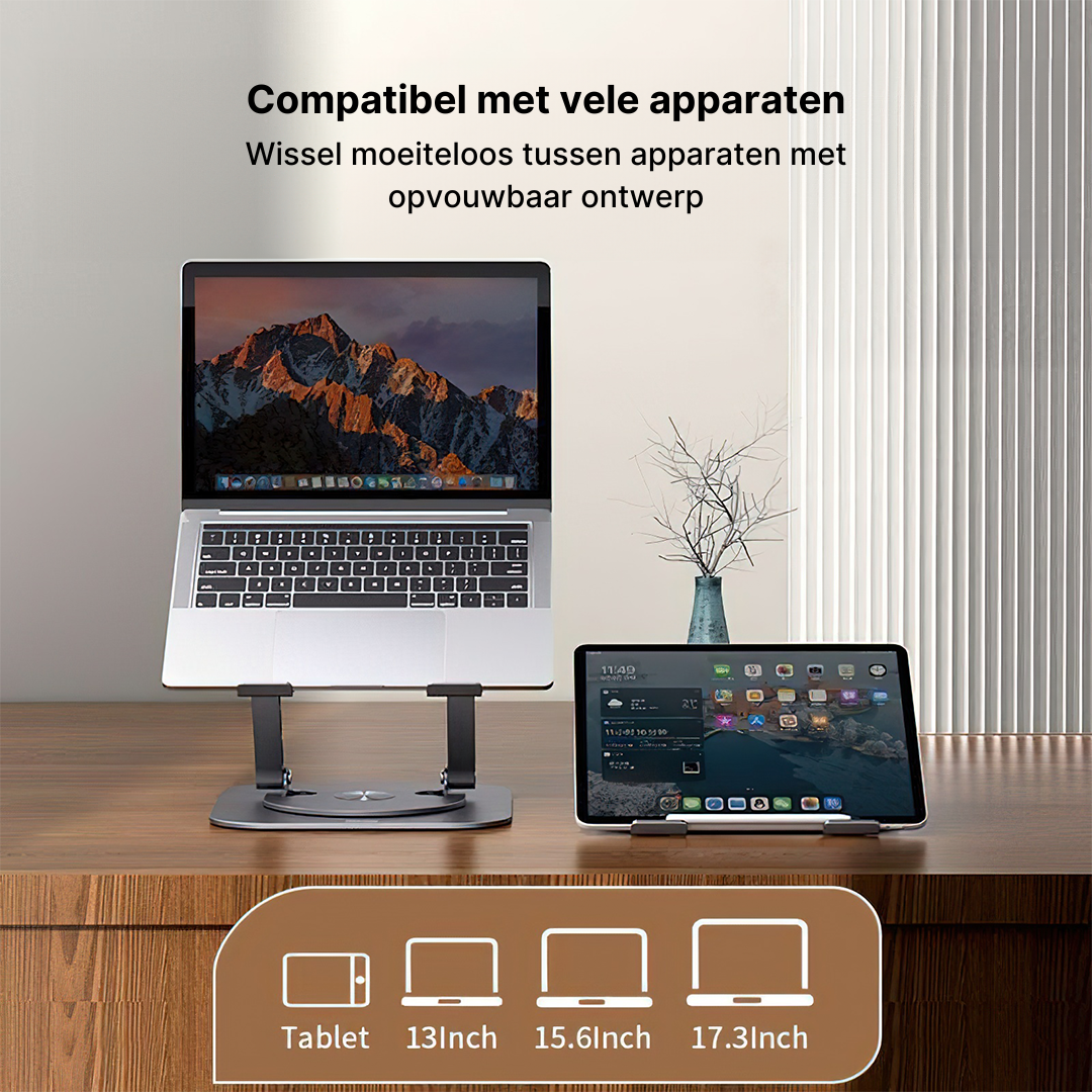 Zwenkbare laptop standaard 360