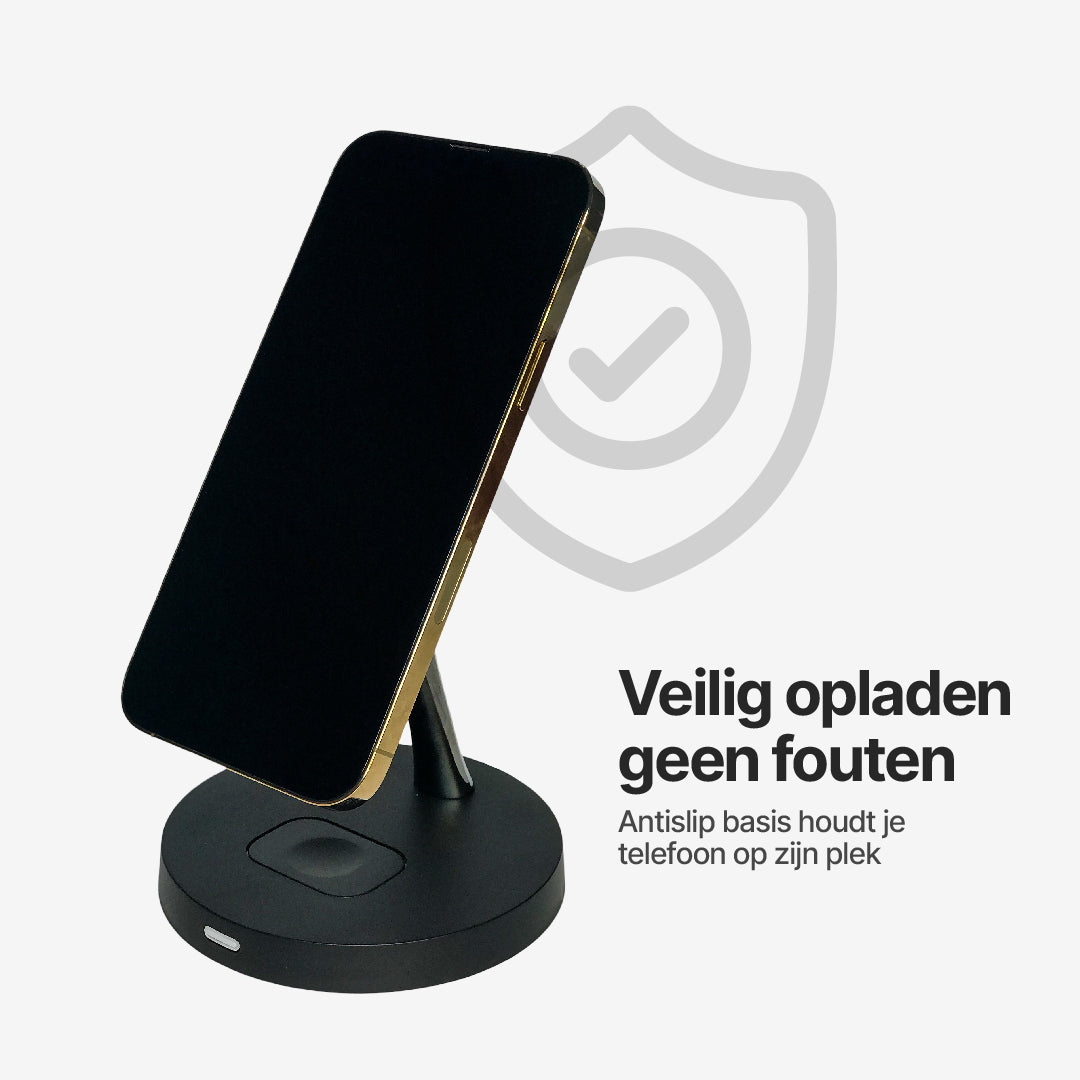 2-in-1 Draadloos Laadstation