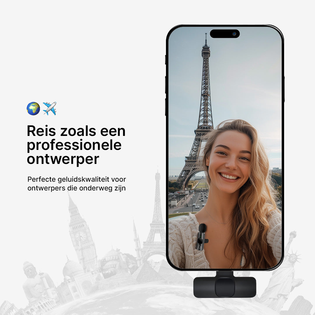 PocketPro Mini Draadloze Microfoon voor Ontwerpers