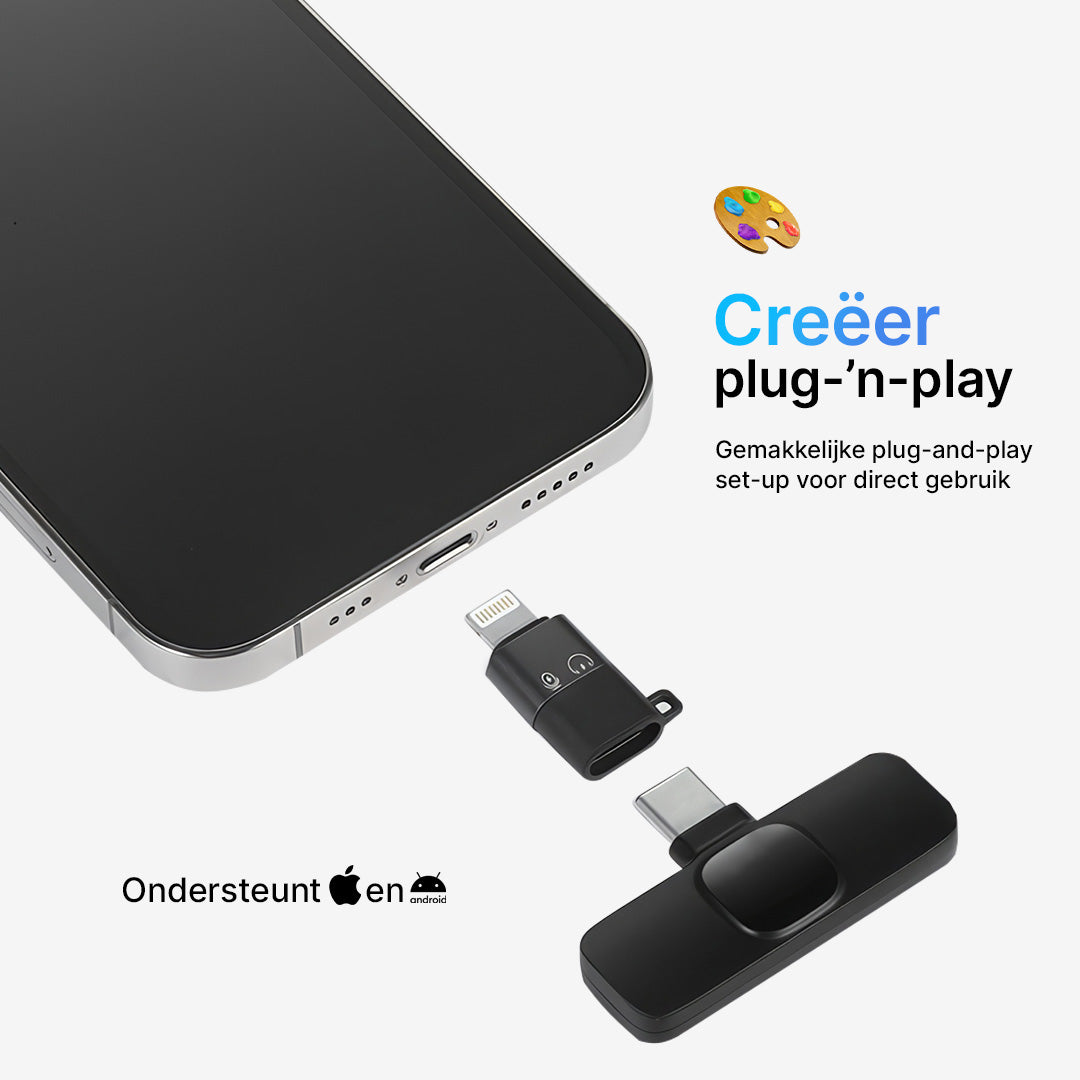 PocketPro Mini Draadloze Microfoon voor Ontwerpers