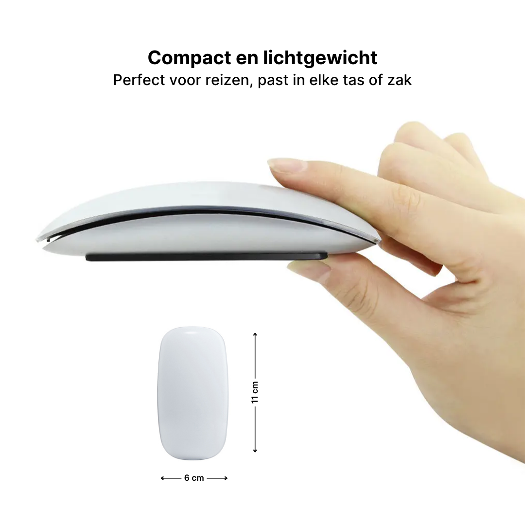TravelLite Bluetooth-muis - Ultradun en Lichtgewicht voor op Reis
