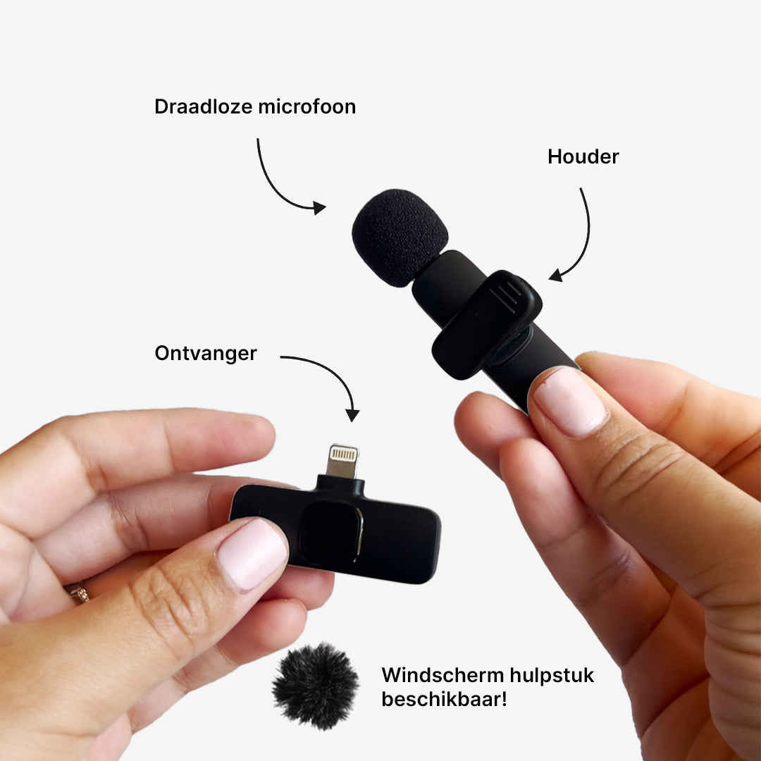 PocketPro Mini Draadloze Microfoon voor Ontwerpers