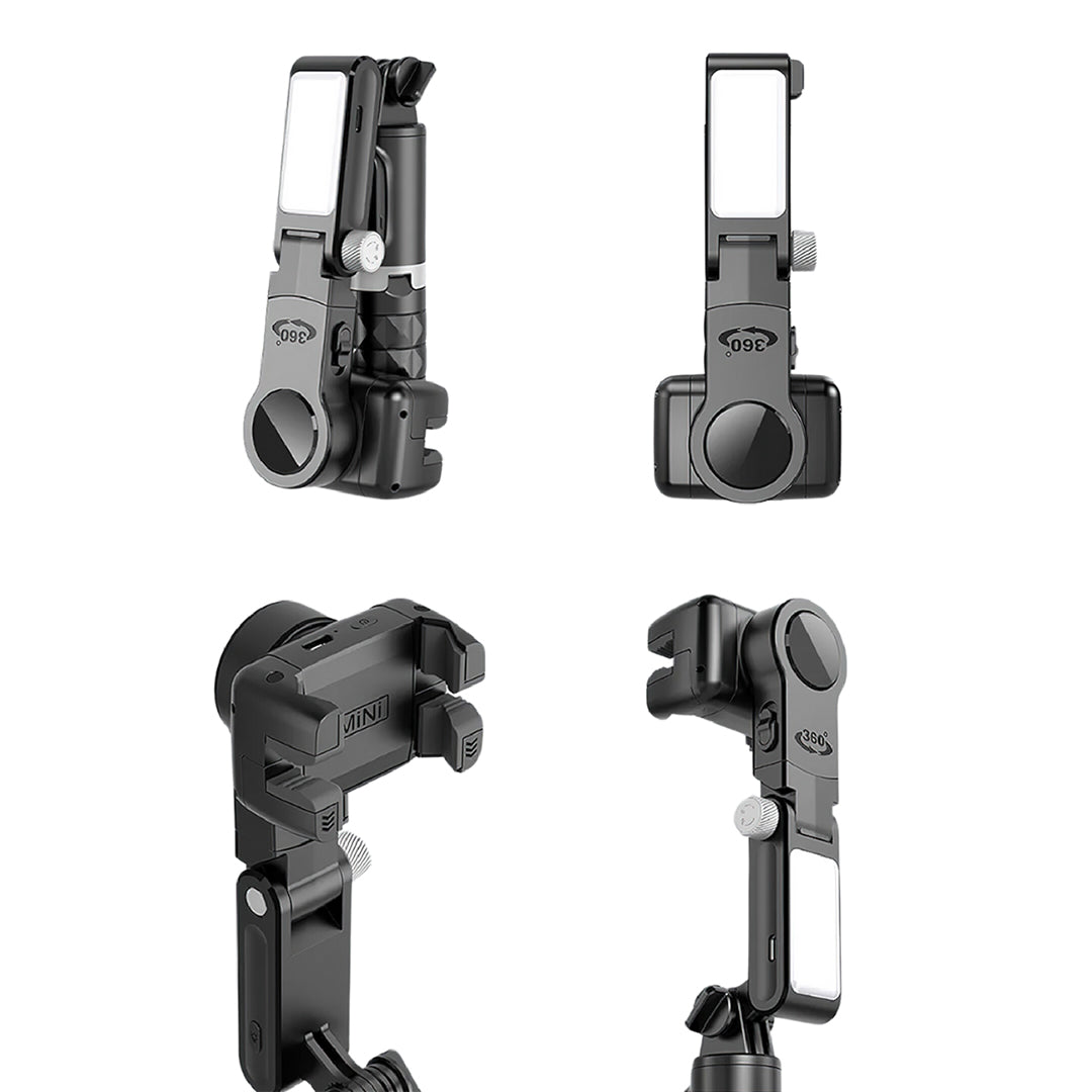 AutoFocus Statief voor Ontwerpers (360-graden, Gezichtsherkenning, Selfiestick, Licht, draadloze afstandsbediening)