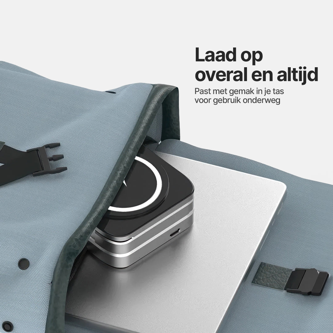 ChargeDeck 3-in-1 Opvouwbaar Draadloss Station - Voor Apple en Android