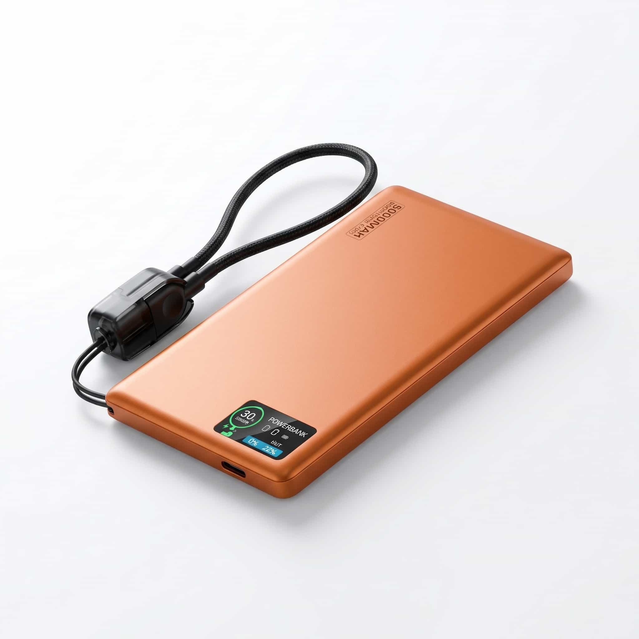 22,5W Ultra Slim Q2 Powerbank met Display
