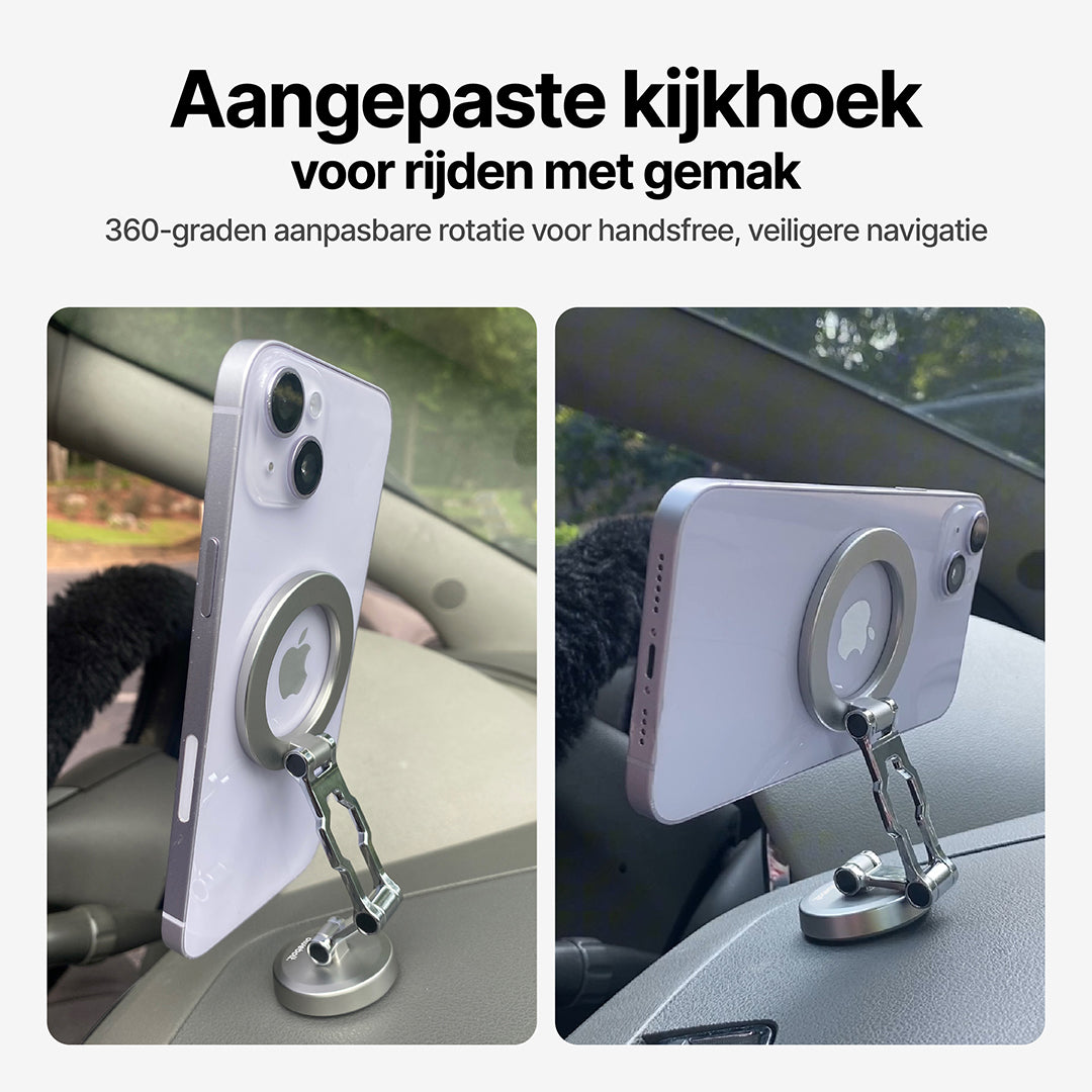 DashGrip Magnetische Autotelefoonhouder met Aanpasbare Houder