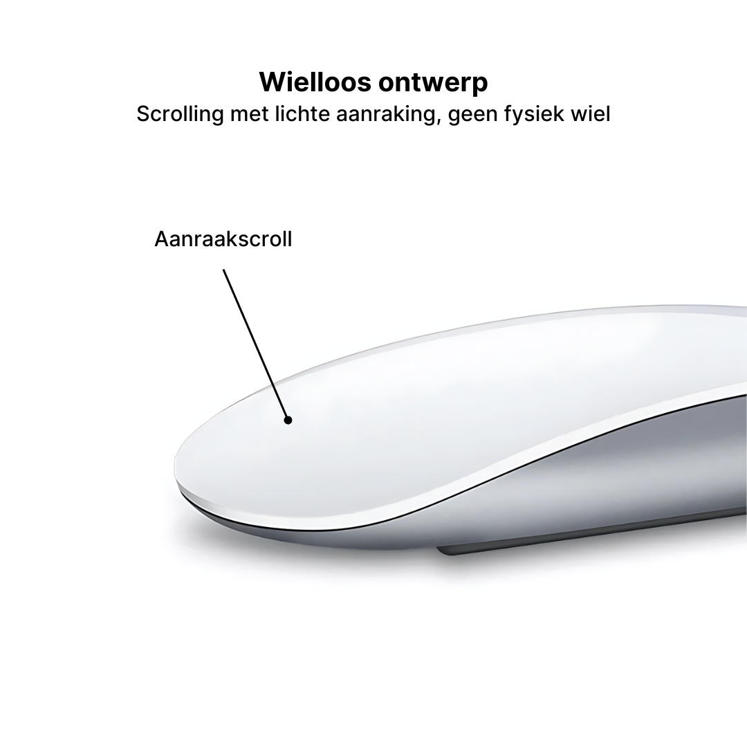 TravelLite Bluetooth-muis - Ultradun en Lichtgewicht voor op Reis