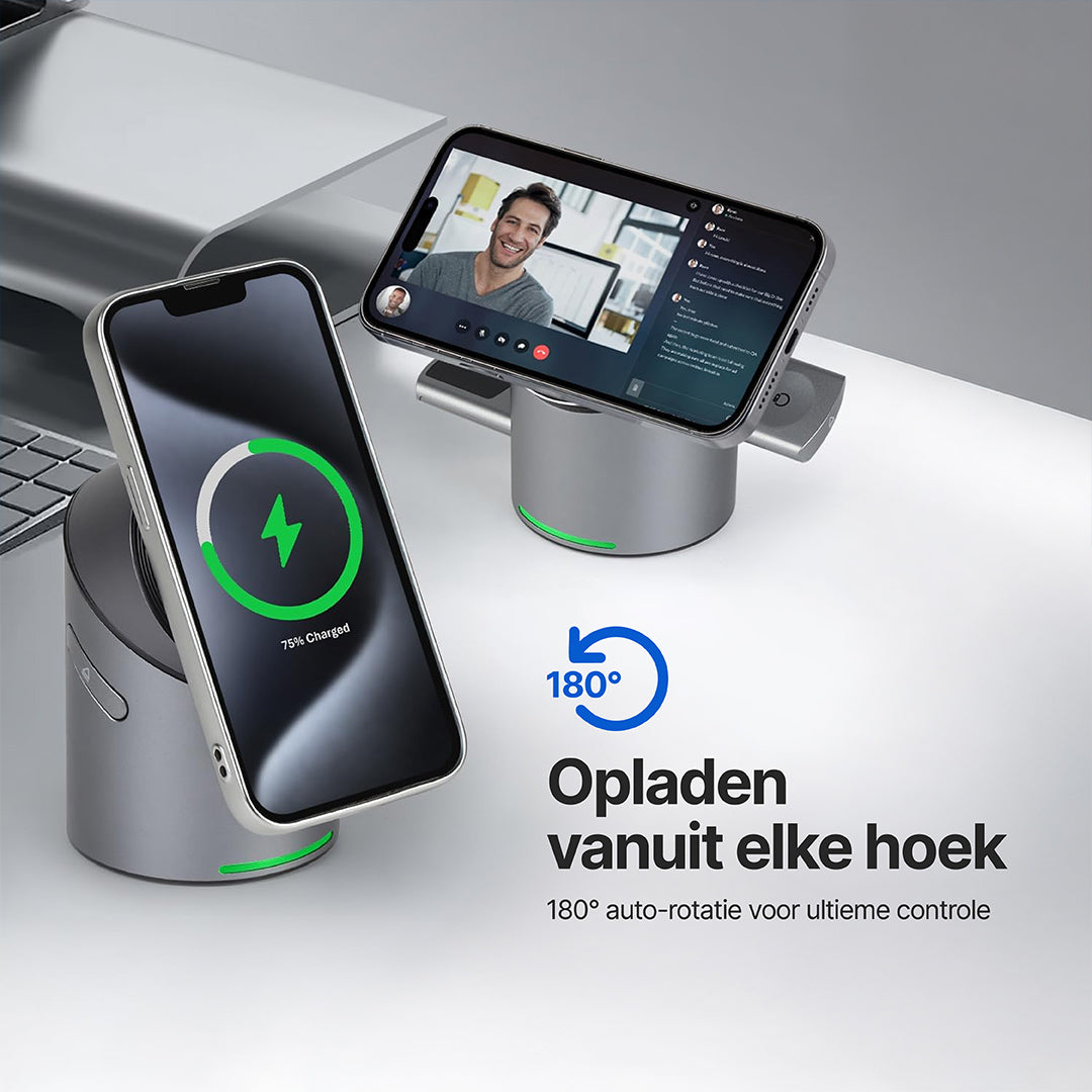 Halo MagSafe 3-in-1 Draadloos Oplaadstation Qi2