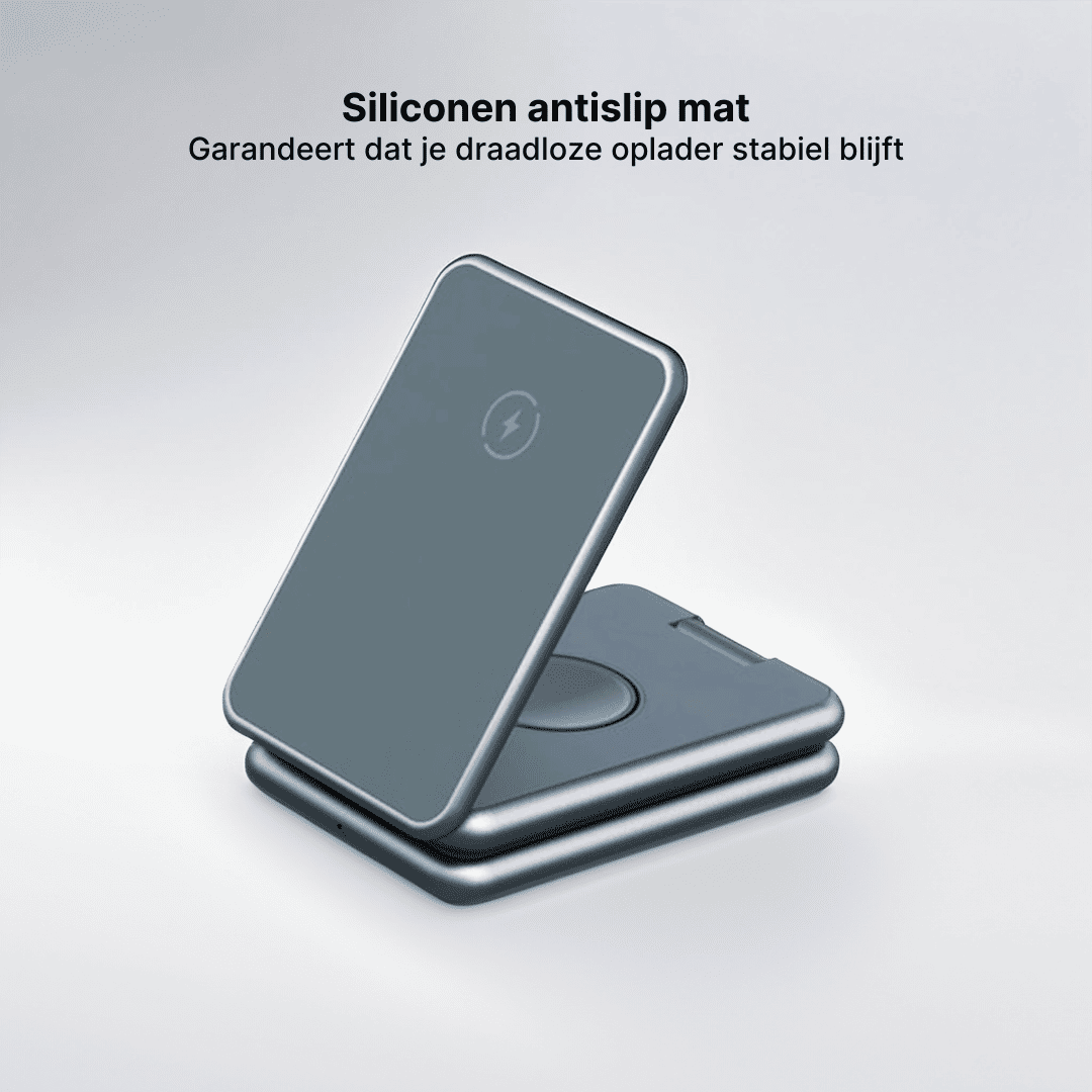 MagFold Pro 3-in-1 Aluminium Draadloze Oplaadstandaard