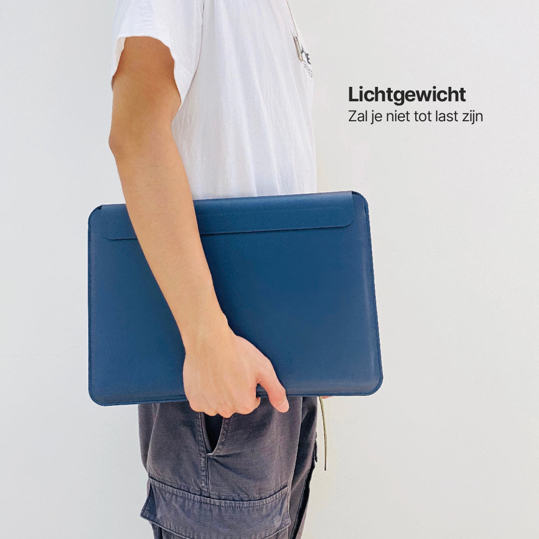 PU Lederen MacBook Hoes met Magnetische Klep en Muismat
