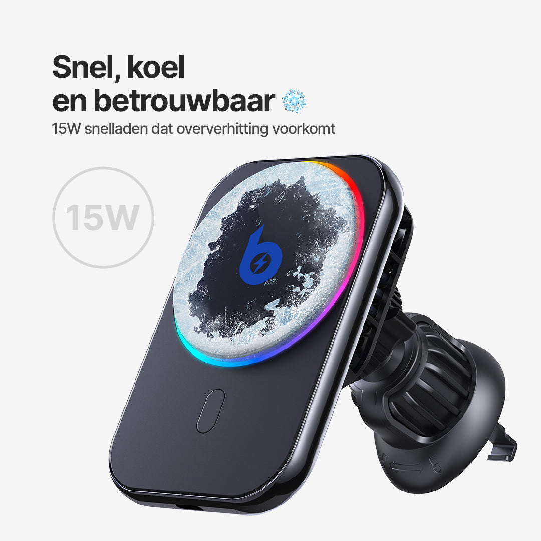 PolarCharge Qi2 Draadloze MagSafe Telefoonlader