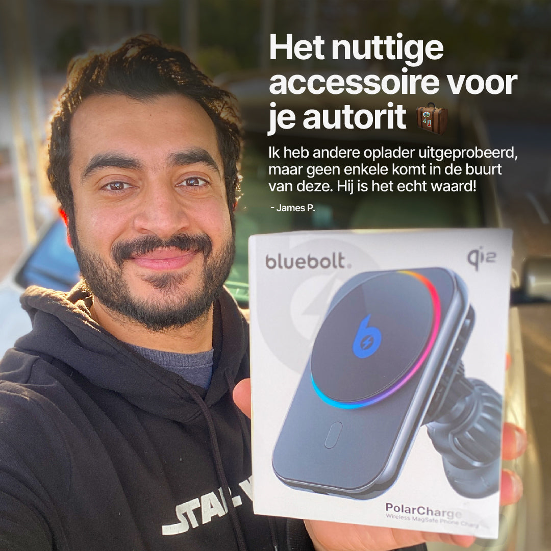 PolarCharge Qi2 Draadloze MagSafe Telefoonlader