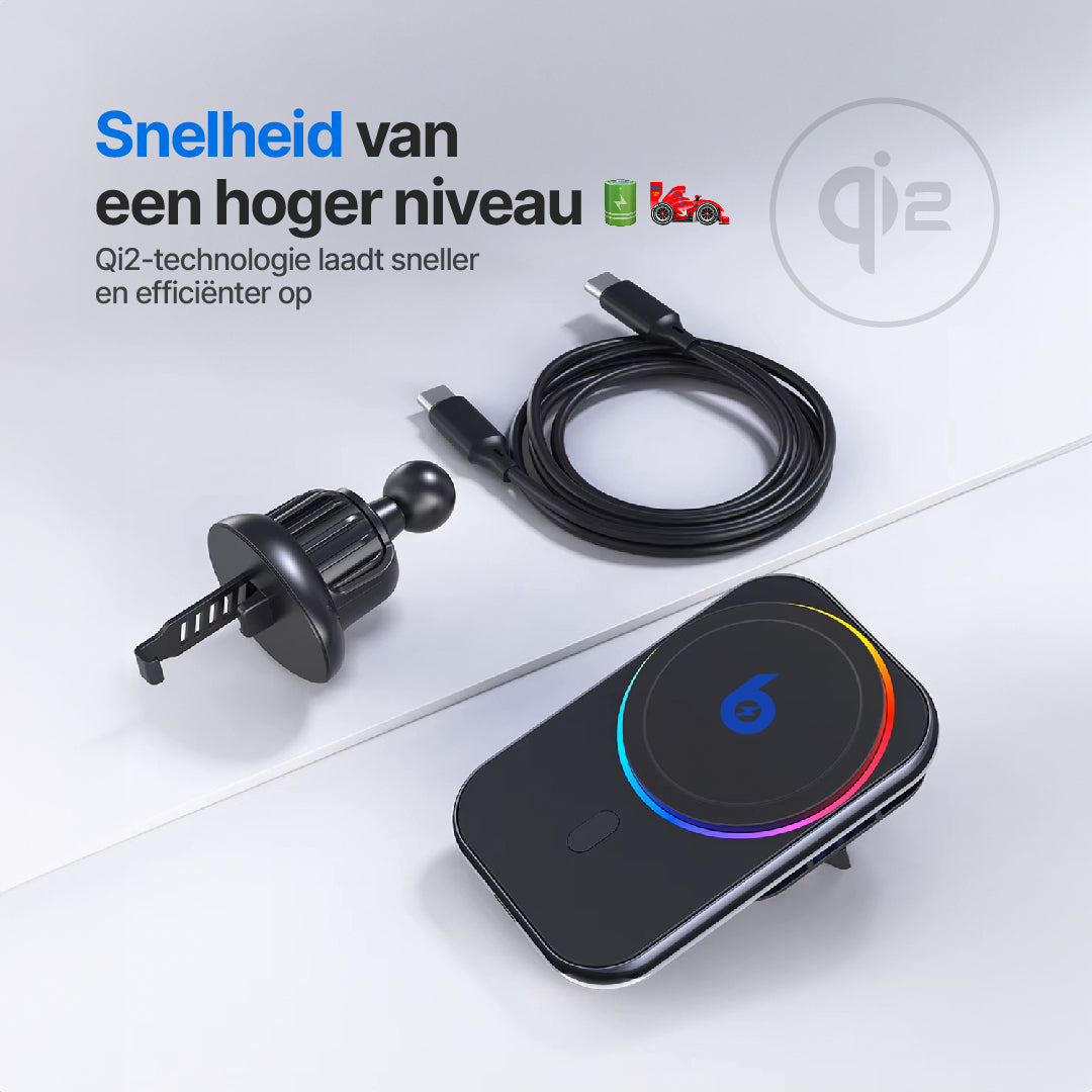 PolarCharge Qi2 Draadloze MagSafe Telefoonlader