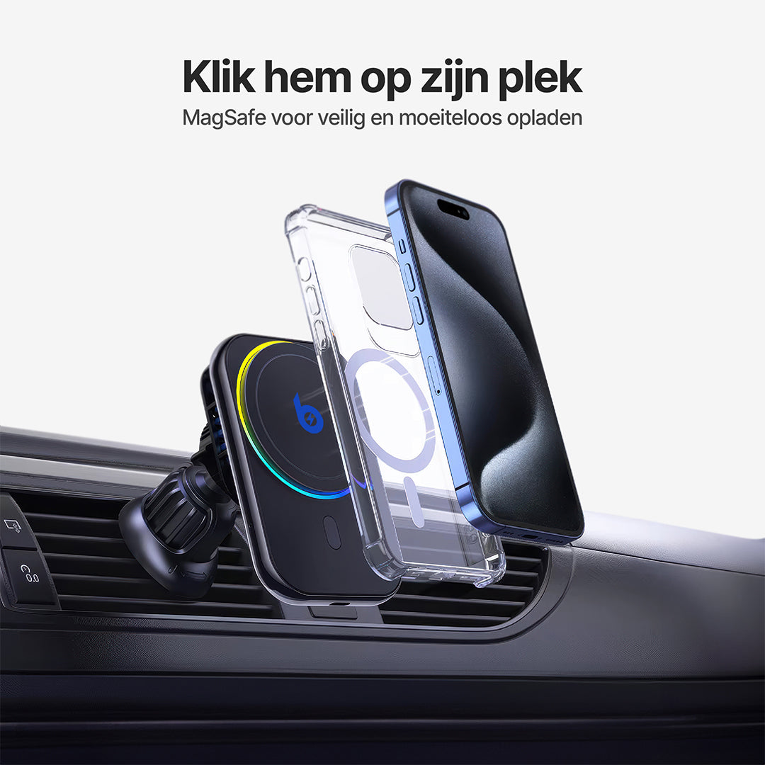PolarCharge Qi2 Draadloze MagSafe Telefoonlader
