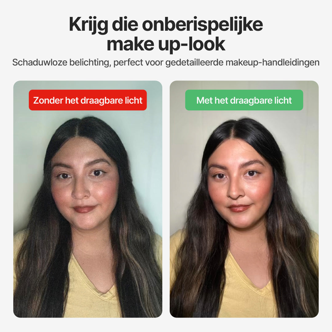 Draagbare Selfielamp met 7 Modi aan Helderheid