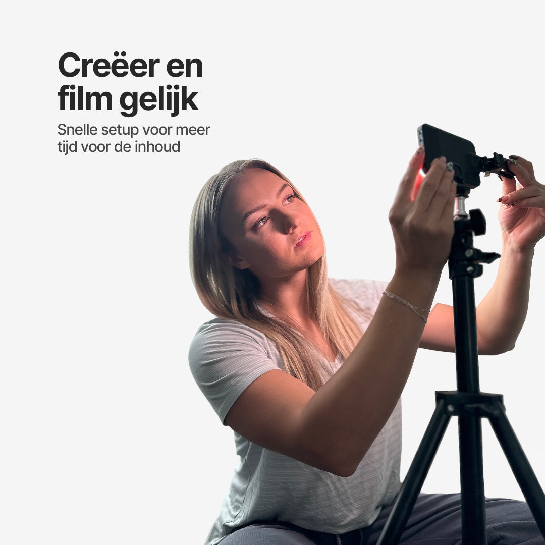 Draagbare Selfielamp met 7 Modi aan Helderheid