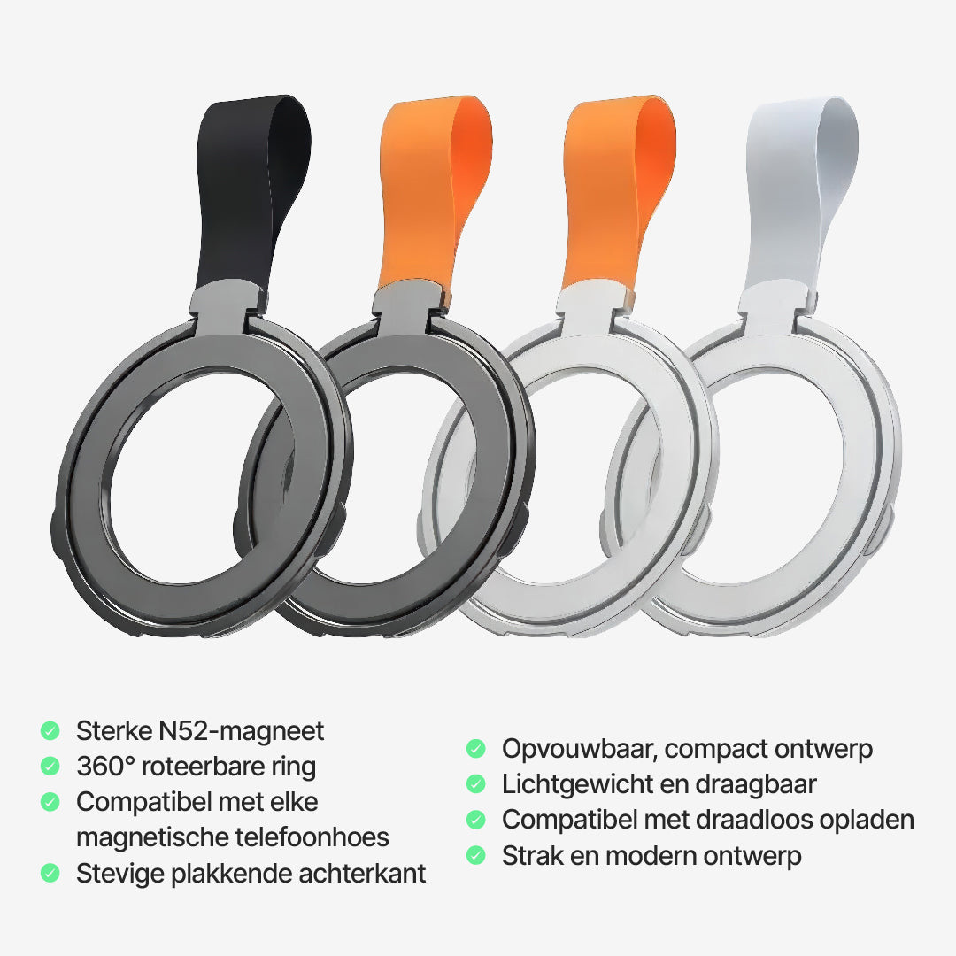 Draaibare Magnetische Telefoonhouder Met Vouwbare Ring