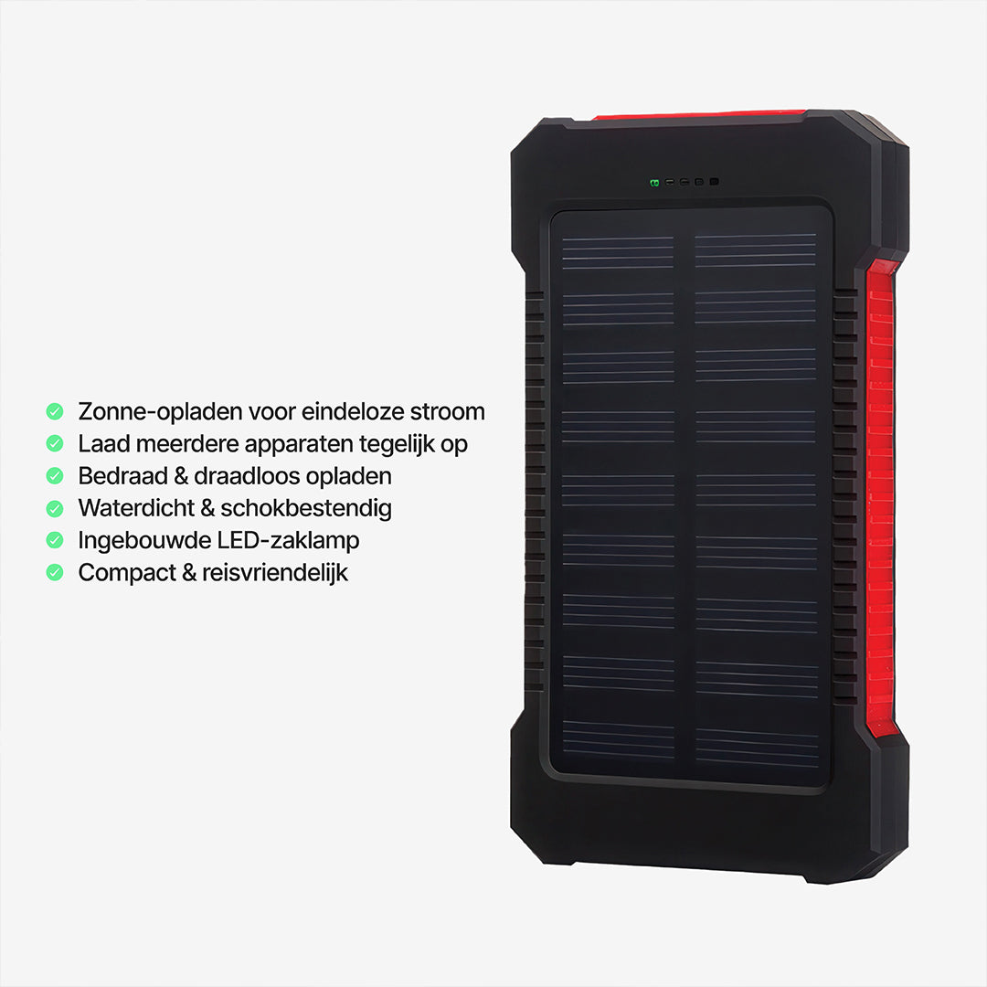 SolaBank Draadloze Oplaadbare Powerbank 10.000mAh