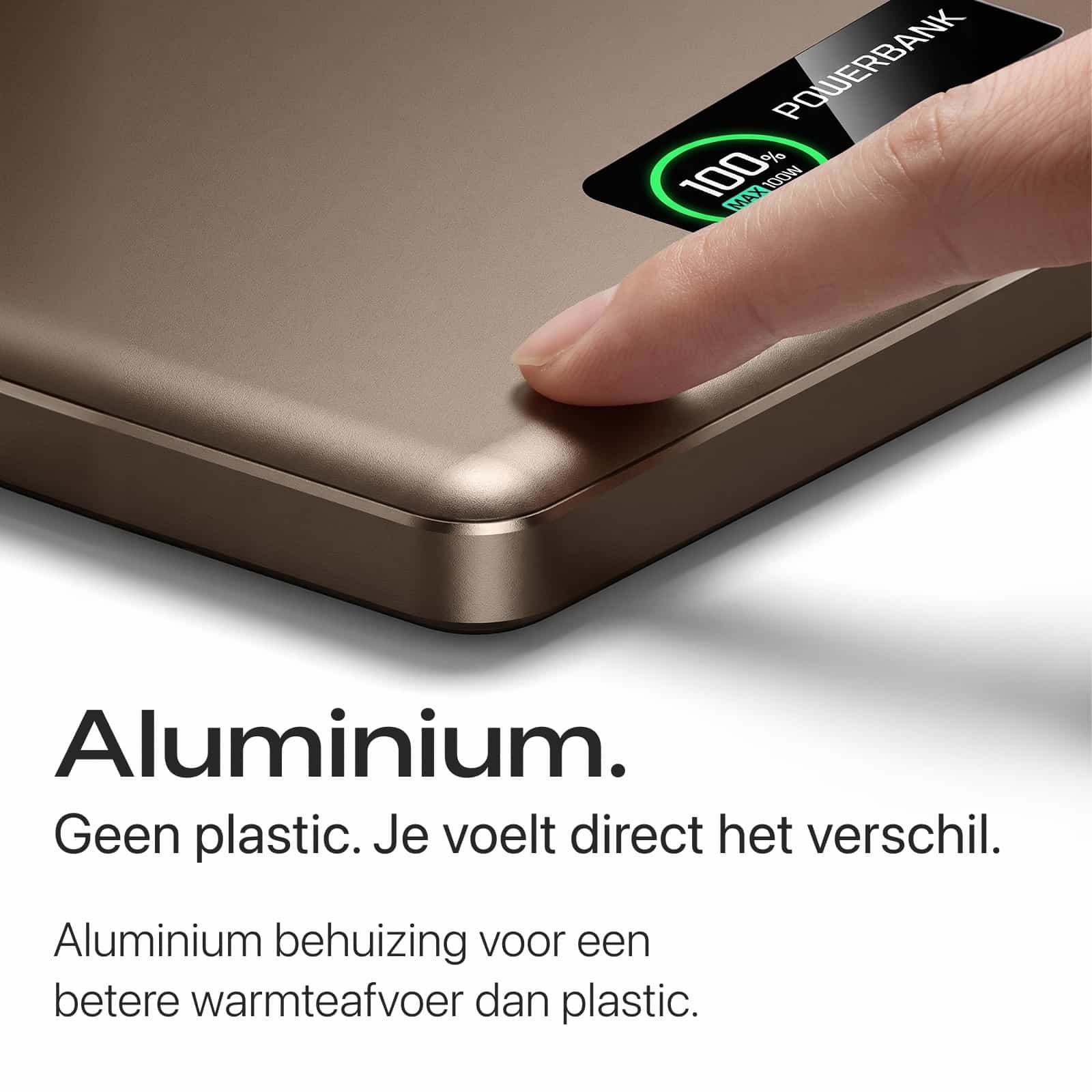 22,5W Ultra Slim Q2 Powerbank met Display