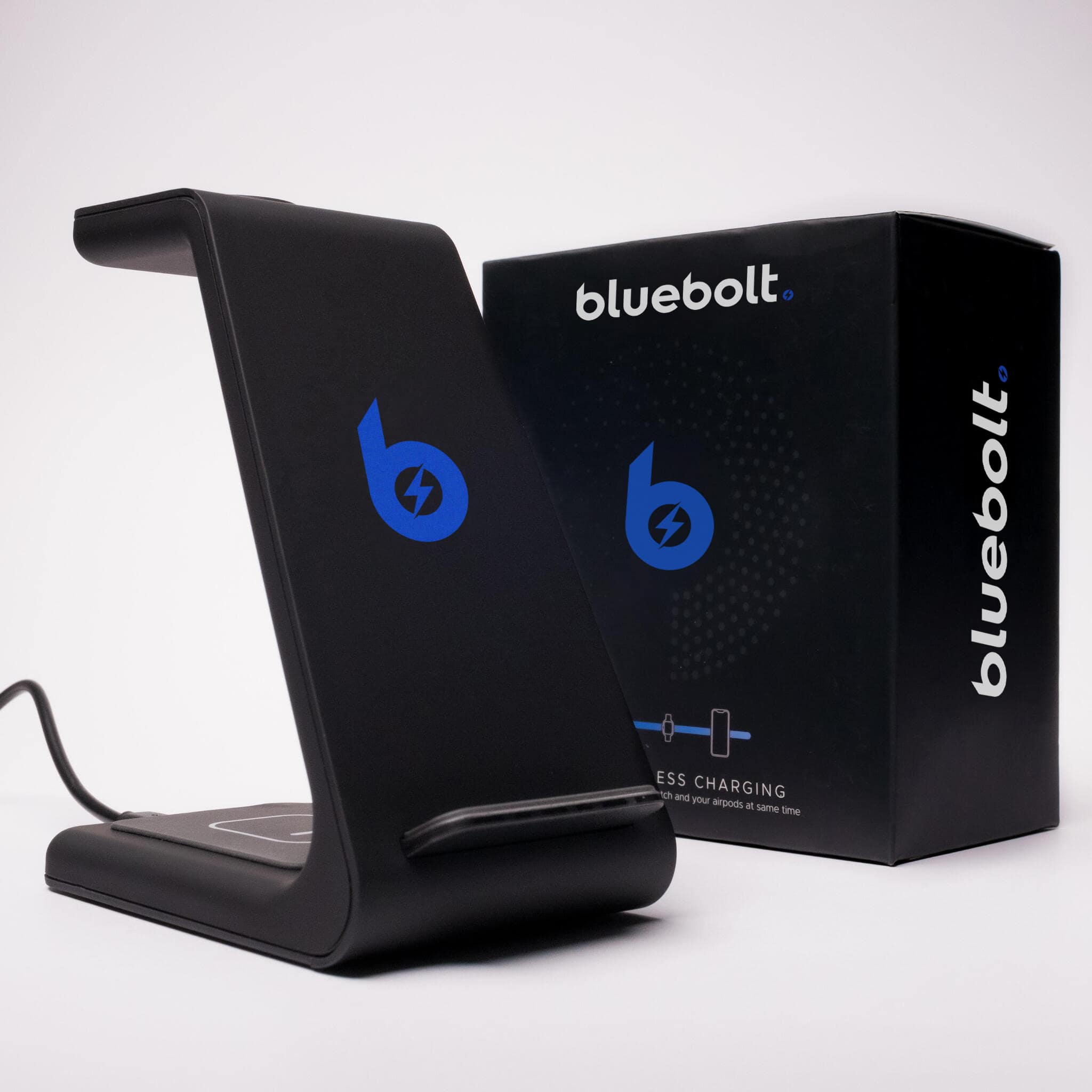 3-in-1 Draadloos Oplaadstation, Apple, Samsung, Watch, AirPods
