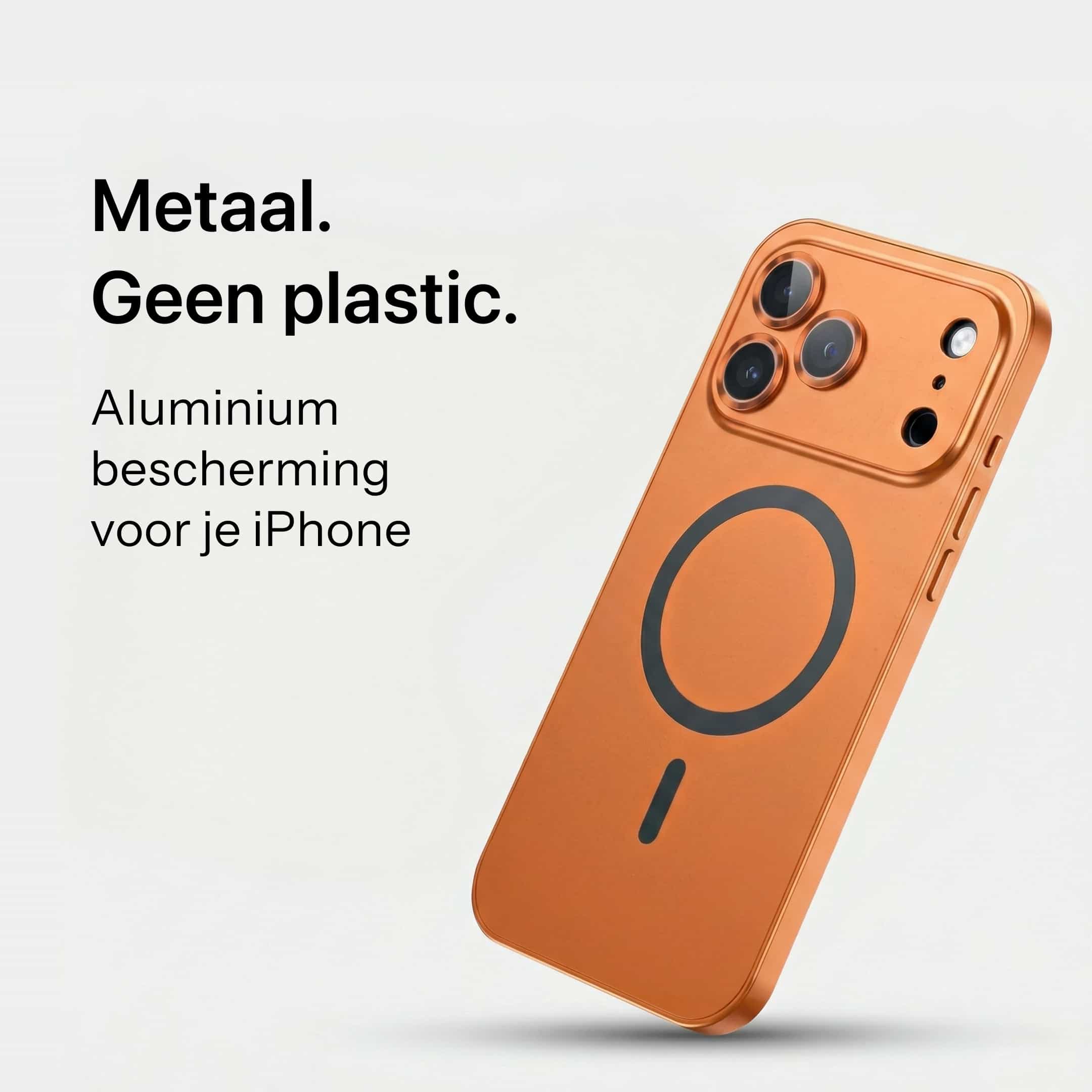 iPhone metalen hoes met camerabescherming