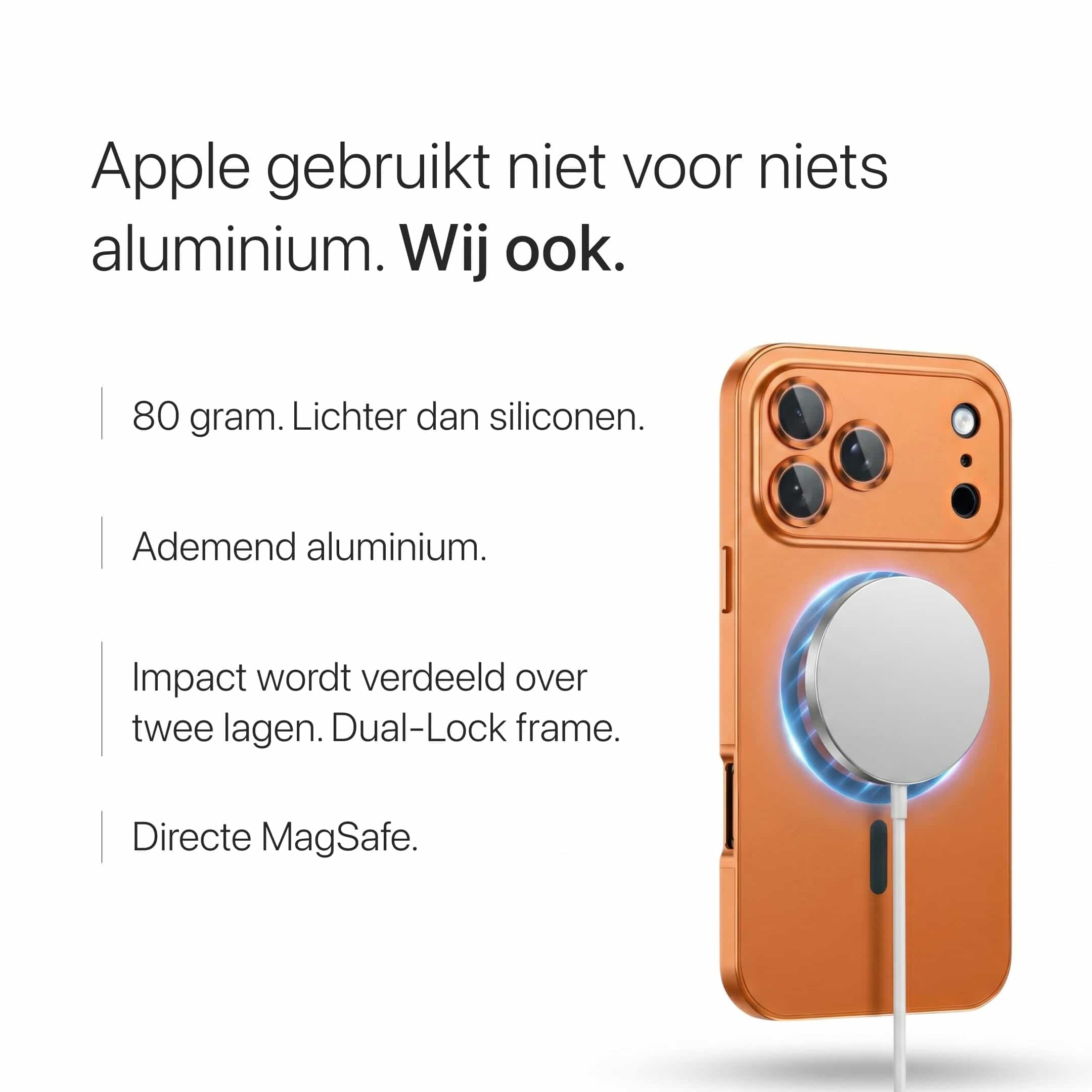 iPhone metalen hoes met camerabescherming