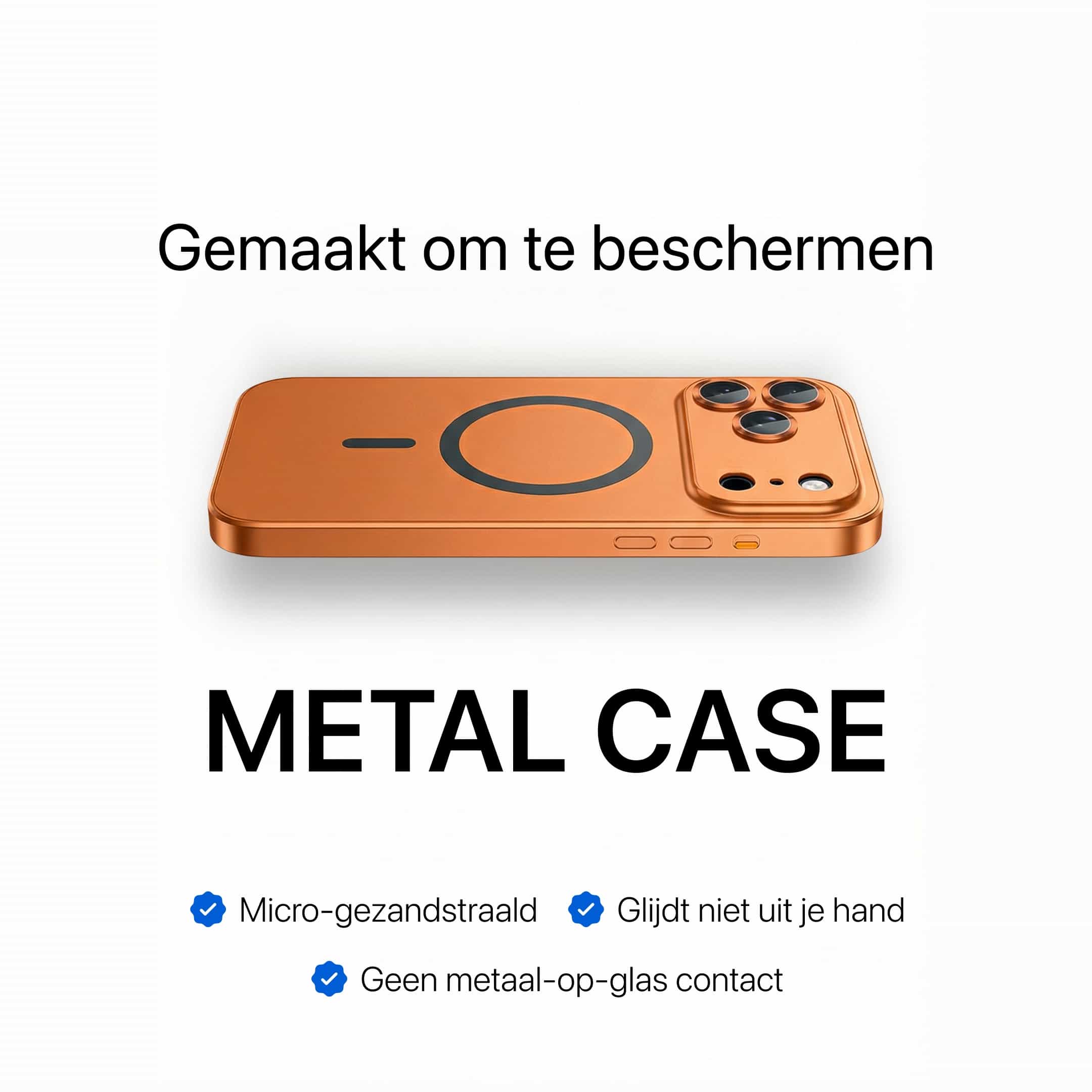 iPhone metalen hoes met camerabescherming
