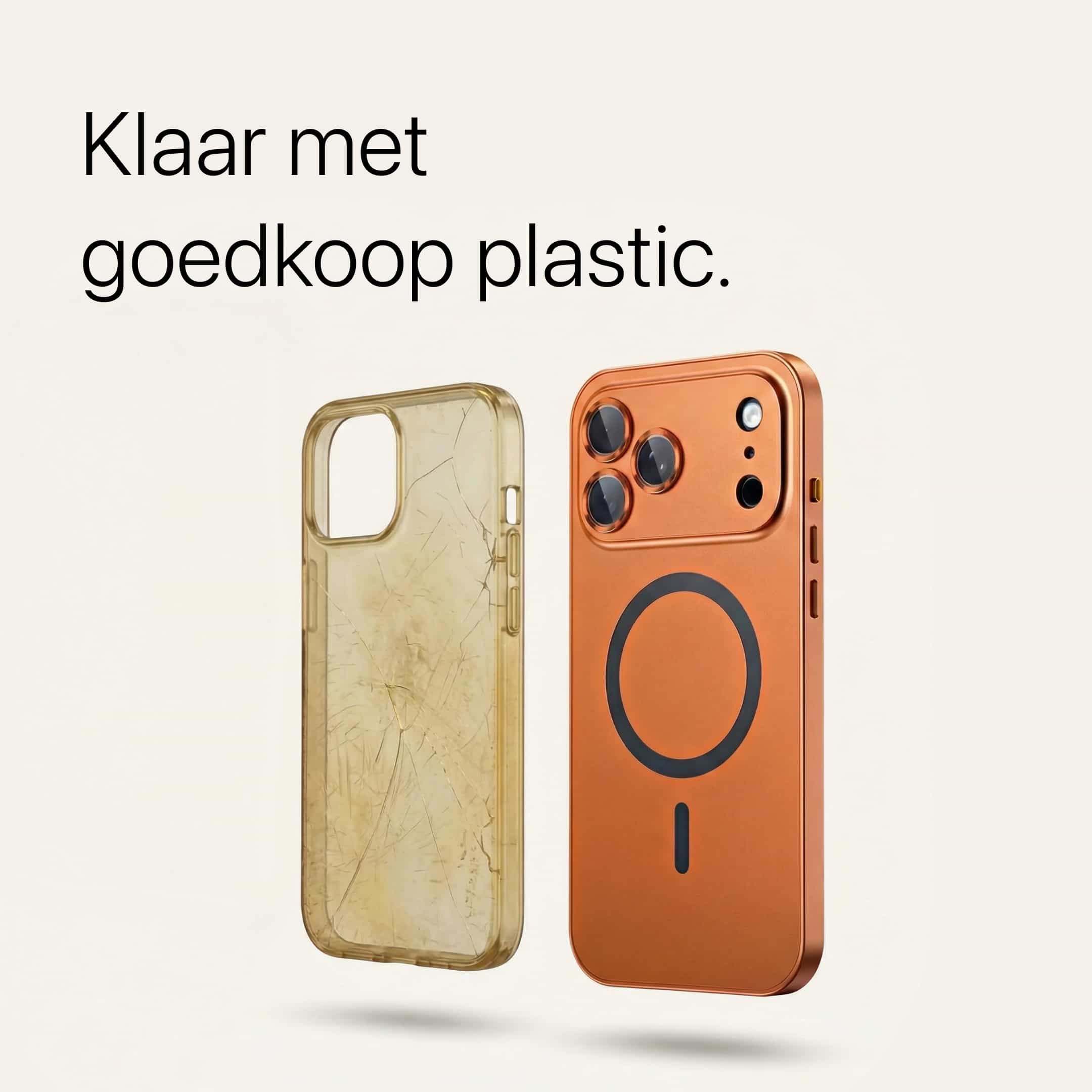 iPhone metalen hoes met camerabescherming