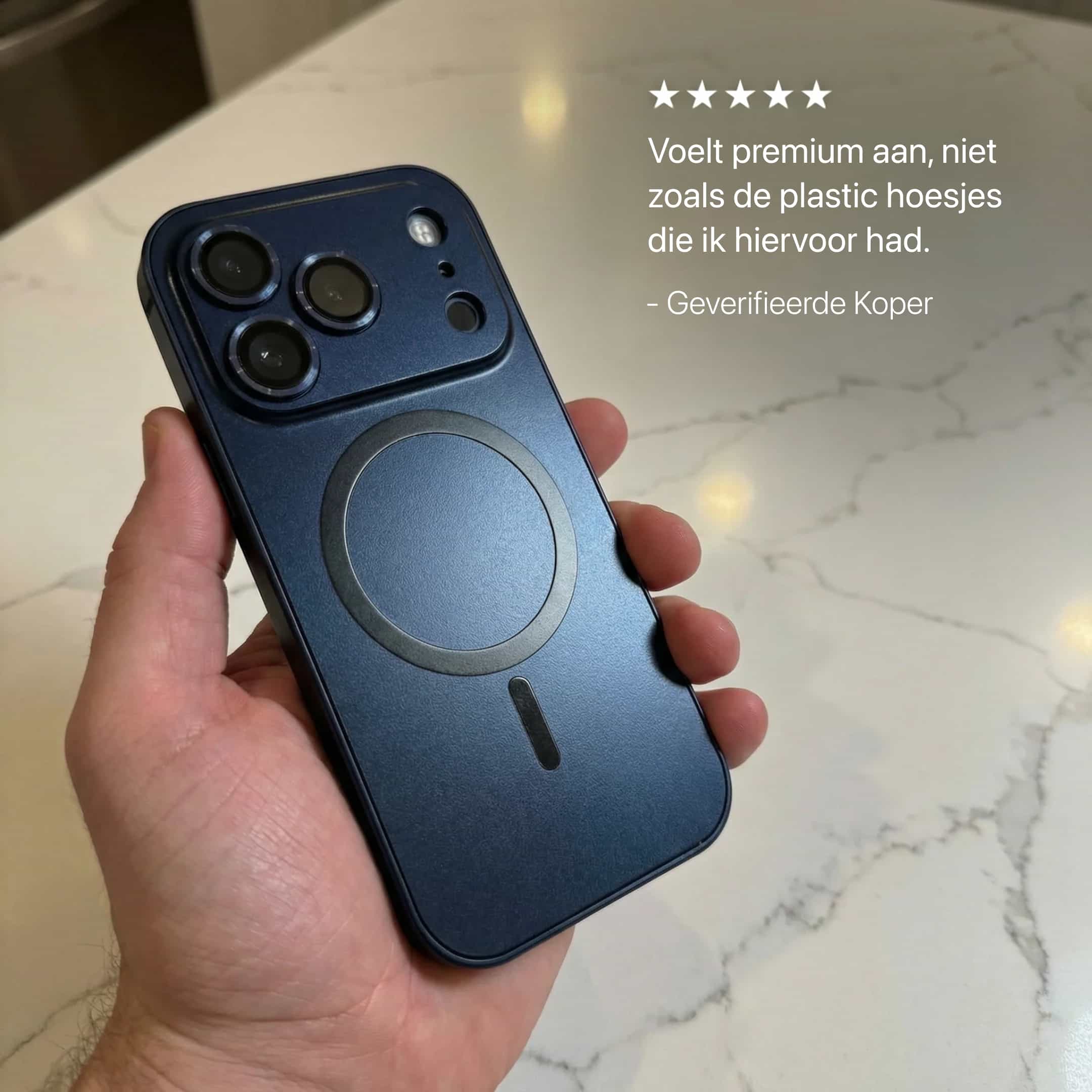 iPhone metalen hoes met camerabescherming