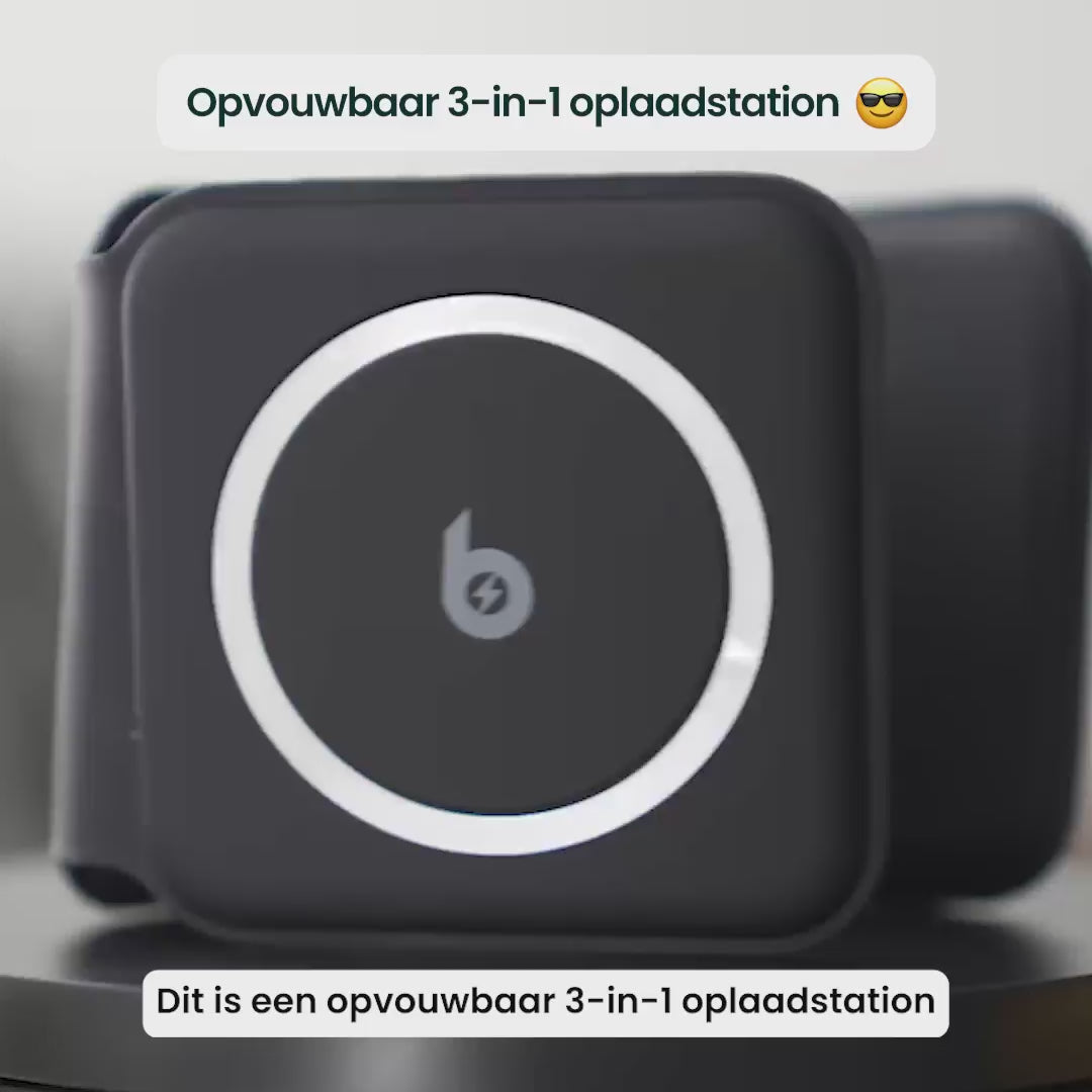 Opvouwbaar 3-in-1 Oplaadstation