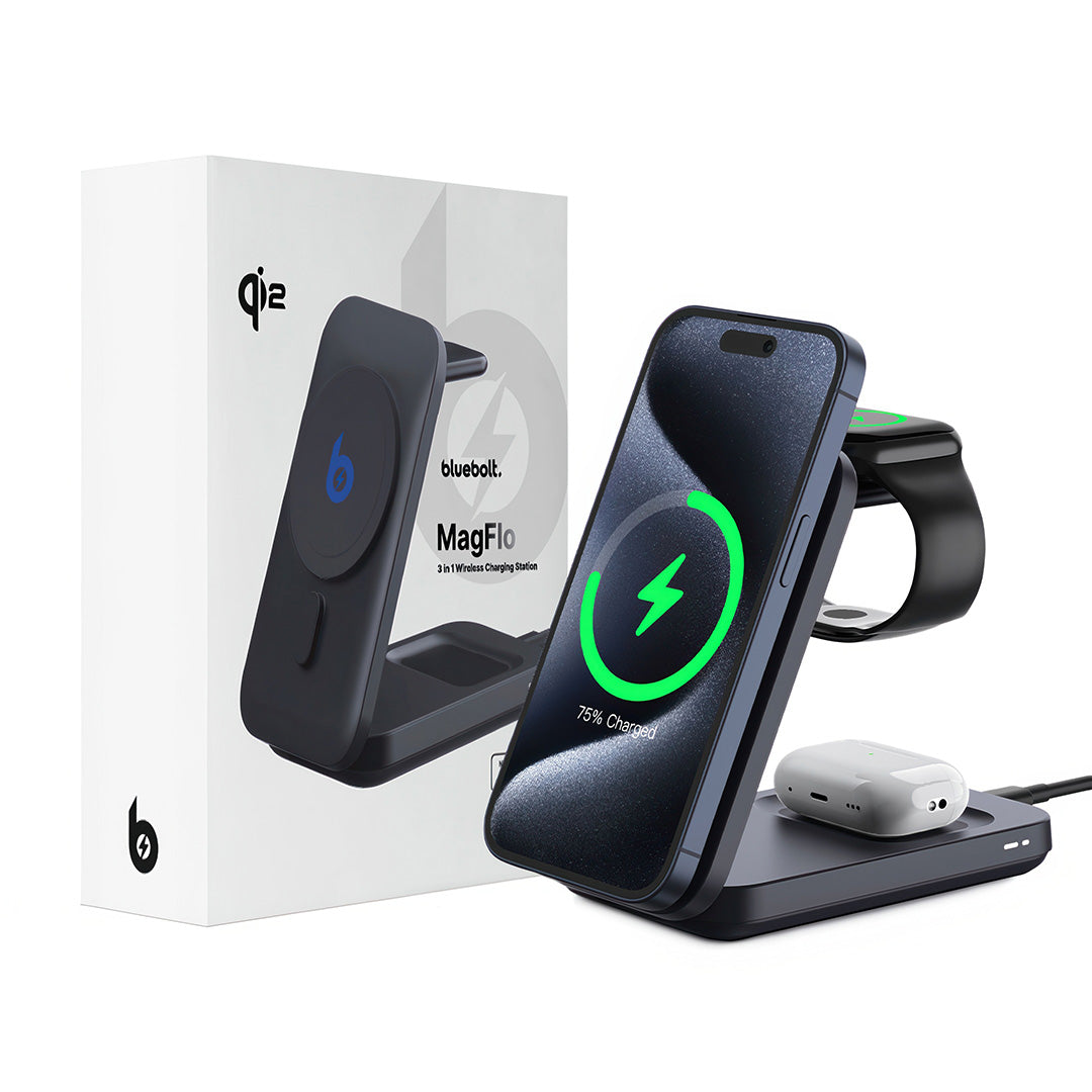 MagFlo 3-in-1 Draadloos Oplaadstation Qi2
